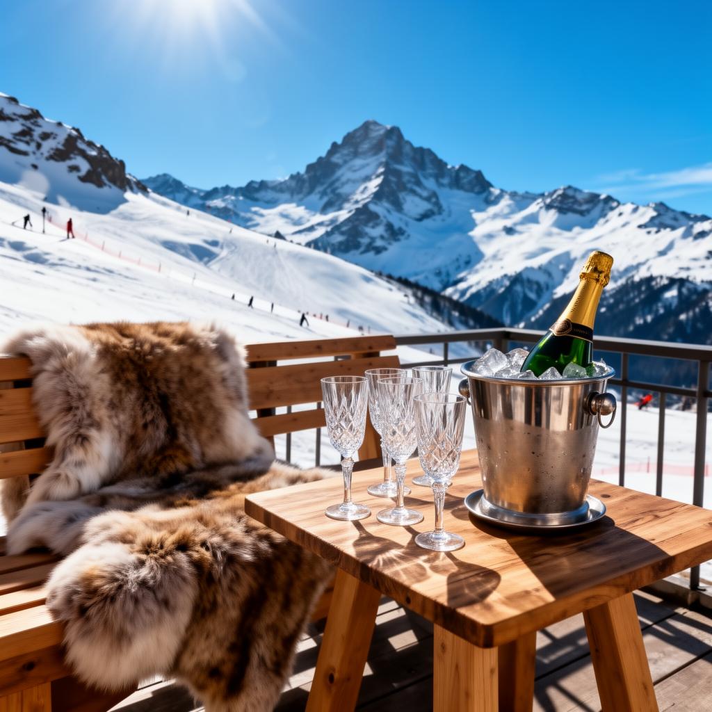 Champagne après in the sunshine